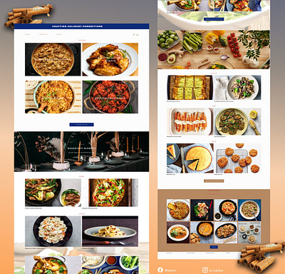 Food Website Design branding design graphic design poster ui ui design webdesign website