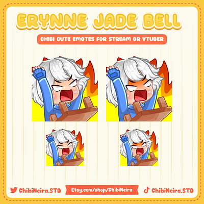 Rage Emote | Chibi Girl Emote | Chibi Emotes | Ych Emotes chibi emotes chibineira custom emotes cute emotes discord emotes kick kick emotes twitch emotes ui ych emotes