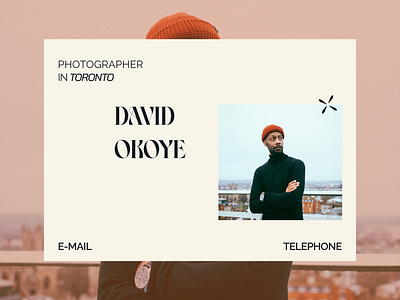 Photographer portfolio website landingpage ui ui design web design