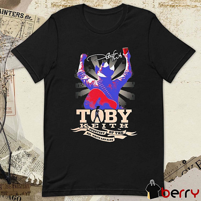Toby Keith Country Of The Red White And Blue signature t-shirt