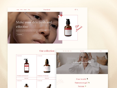 Beauty Products eCommerce Website Template beauty stores cosmetic stores luxury brands online shop retail skincare