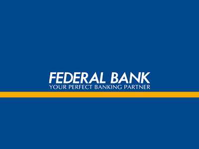 Federal Bank branding graphic design