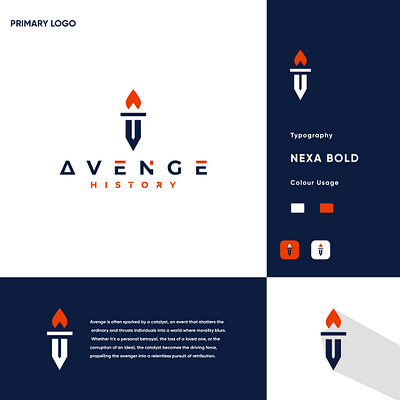 Avenge Logo avange logo avenge histroy logo brand guide business logo fire logo histroy logo logo logodesign minimal designs minimal logo modren designs modren logo sumair logo