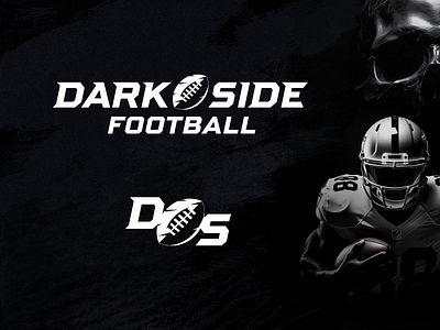 Dark Side Logo ball branding football logo logotype minimal monogram scandal show sport strong tv youtube