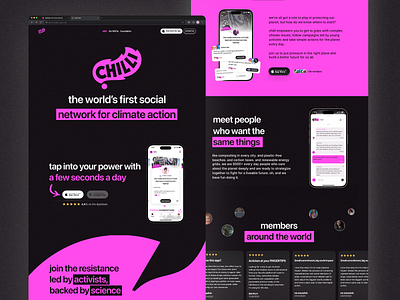 chilli website chilli consumer app design koto landing page magenta startup ui website