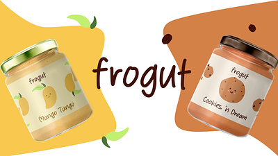 Frogut - a world of frozen flavor's branding challenge cookie frozen desert frozen yogurt graphic design illustartion logo mango