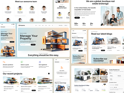 Real Estate Project agency architecture building clean home page house interface landing page portfolio project real estate real estate agency real estate website residence ui ui design ux ui design web web design webdesign