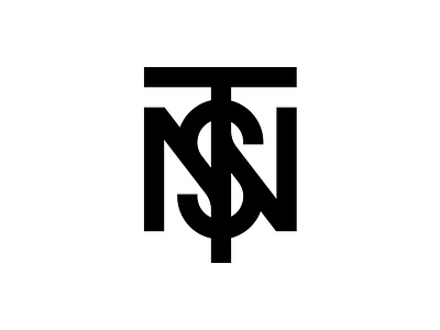 TNS Lettermark brand identity branding design lettering lettermark logo mark minimalist monogram type typography vector