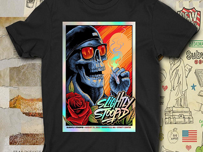 Poster Slightly Stoopid August 25, 2023 Mansfield, MA Xfinity slightly stoopid