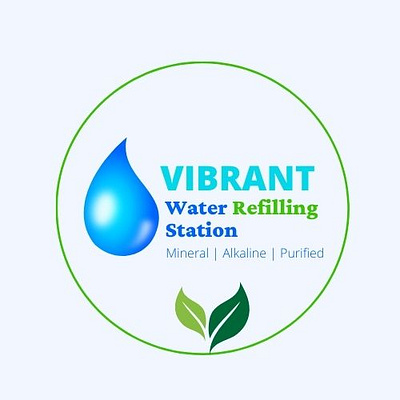 Vibrant Water Logo branding graphic design logo