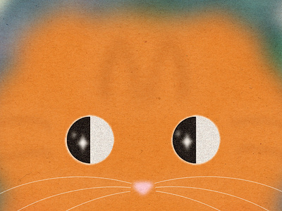 Moritz blur cat cute digital drawing drawing illustration kitty portrait procreate scottish fold texture