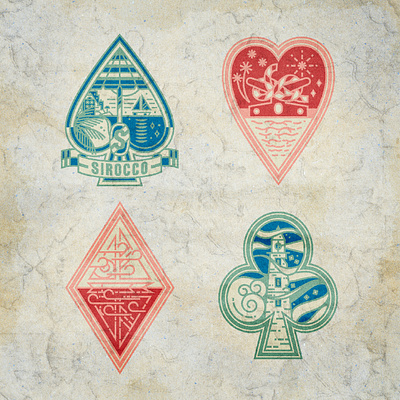 All Aces ace ace of spades aces atlantic cards clubs diamonds european hearts luxury mediterranean monoline ocean pacific playing cards riffle shuffle sailing sea spades tarot cards