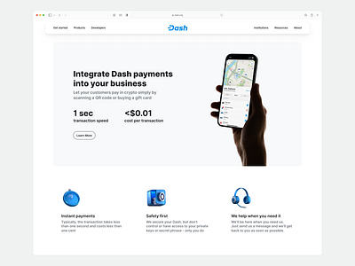 Dash website 3d icons illustration product design web website