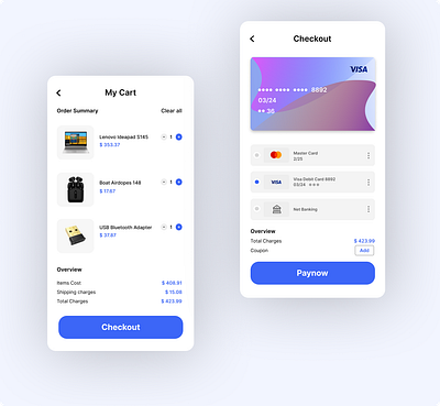 Card Checkout UI app branding design figma ui userexperience