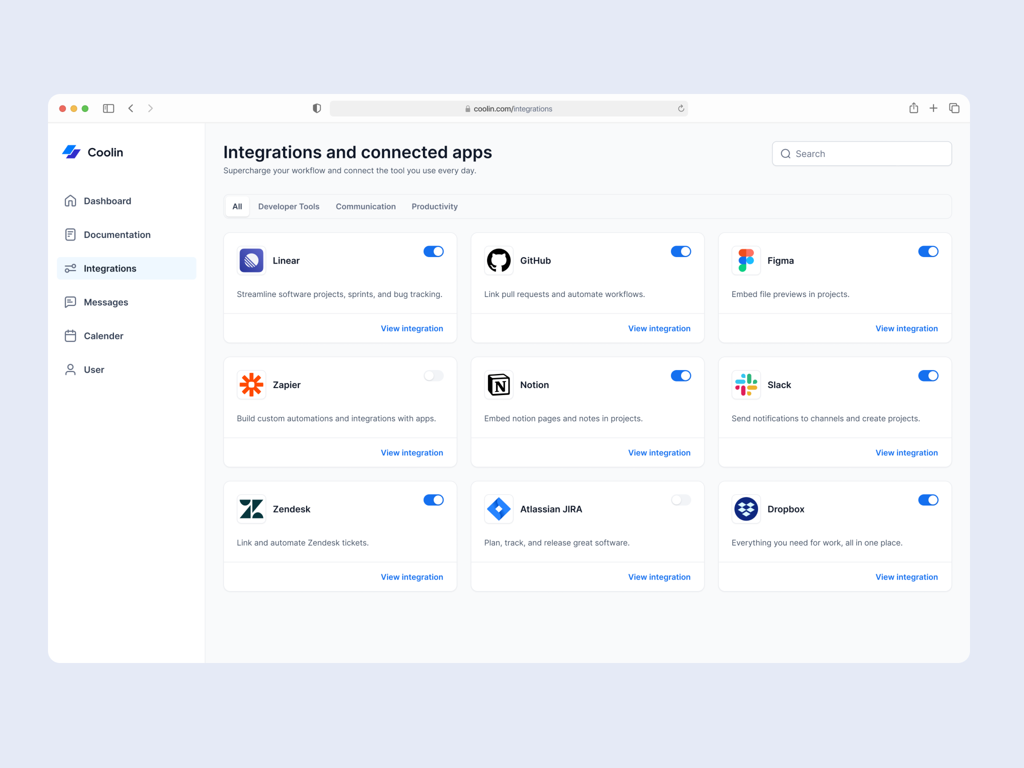 Example of Dashboard UI/UX For Web App, Saa S, Crm