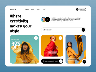 Cloth Shop Website Design app art design figma ui ux