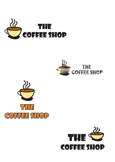 Coffee shop logo coffee coffee shop logo design graphic design illustration logo logo design shop logo work