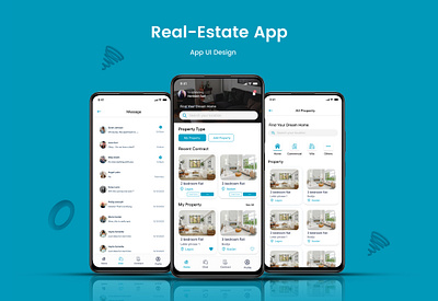 Real Estate App app app design design graphic design real estate real estate app real estate app design real estate design ui ui design ux