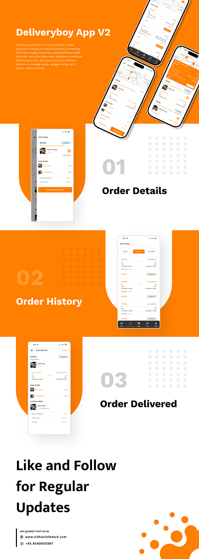 Deliveryboy App 2024 app concept deliveryboy design figma food fooddelivery mobileapp