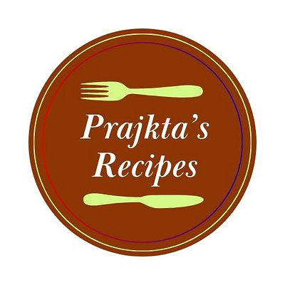 Prajkta’s Recipes logo branding graphic design logo