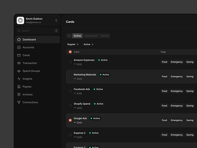 Cards Table add table app cards clean data visualisation design list table ui ux