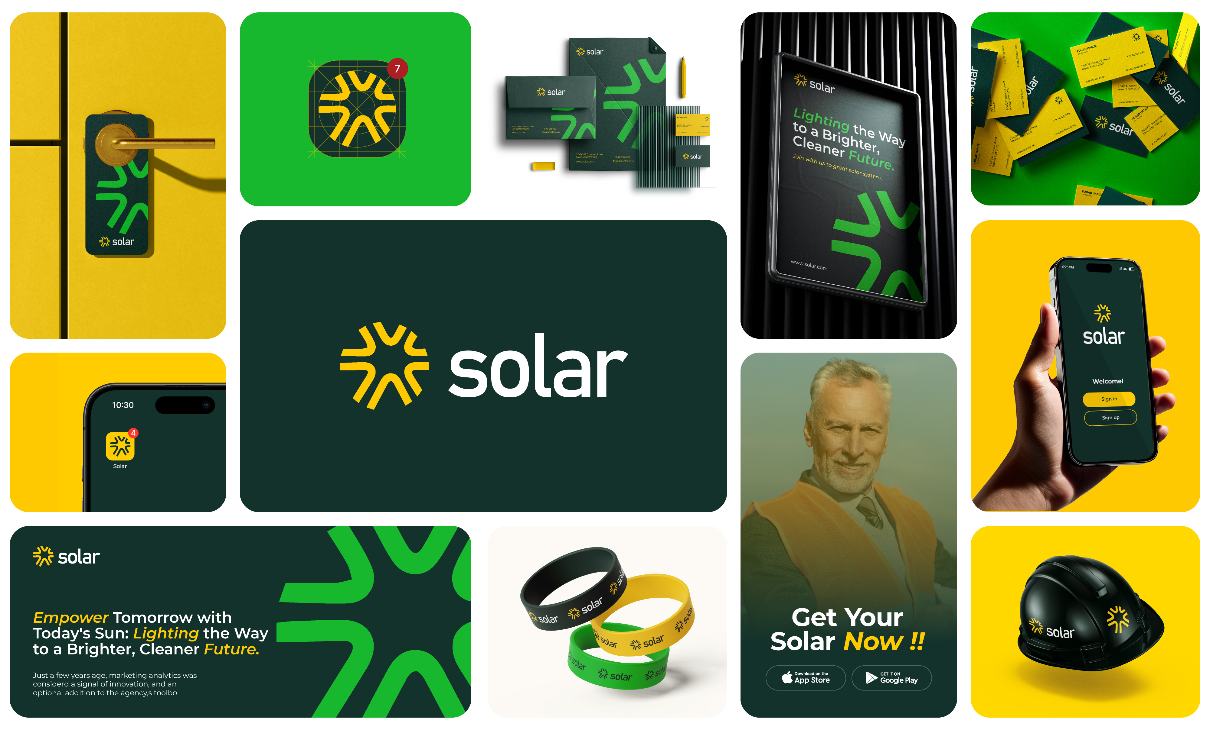 Solar Branding adobe brand design brand identity brand identity design branding branding design design graphic design logo solar brand identity design solar branding solar logo typography vector