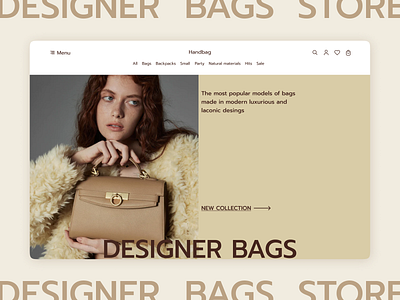 Website Bags Store branding desing store ui ux website website desing