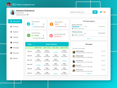 Teacher Dashboard Design app design typography ui ux