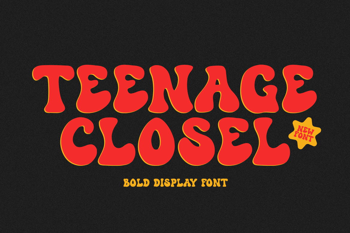 Teenage Closel - Bold Display Font by Teenage Foundry on Dribbble