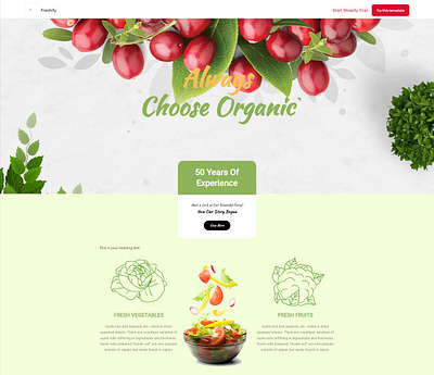 Freshify Store Shopify Template organic shopify shopify template shopify theme