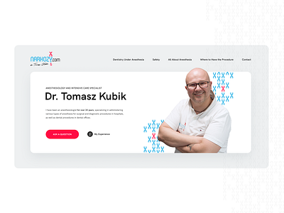 Dr. Tomasz Kubik - Anesthesiology and Intensive Care Specialist clean clinic doctor frontend health interface medical minimal moder pattern personal personal branding poland ui ux web webdesign website wordpress