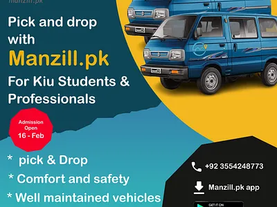 Pick And Drop Post Design adobe photoshop art director banner branding graphic design manzill.pk pick and drop post design socail media social media post ui design