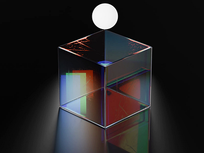 Liquid Glass Cube 3d abstract animation blender cinema cube design flow fluid glass junior liquid material motion graphics pro rgb senior simulation