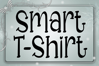 Smart T-Shirt Font futuristic font