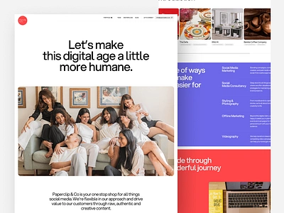 Dynamic Web Re-Vamping for the Paperclip & Co. brandidentity creativeagency customui digitalmarketing onlinemarketing onlinepresence paperclipandco rebranding responsivedesign revamping socialmedia uxdesign visualdesign webdesign webdevelopment webflow websitebranding websitedevelopment