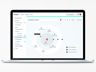 HolaBrief User Flow app branding briefing competitors map design graphic design illustration logo mock up mood board ui user flows ux vector visual identity web wireframes