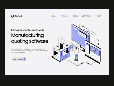 Illustration for website ai connection graphic design herosection illustration landing laptop manufacturing tech vector website