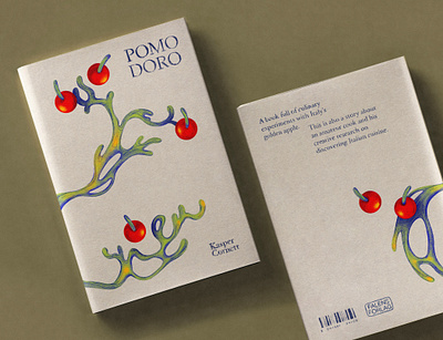 Pomodoro — An Italian Cook Book bookcover colorful cookbook dribbble food fruits illustration italian organicshapes pomodoro procreate