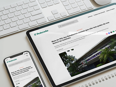 O Federado | Jornal Virtual design figma graphic design landing page ui ux
