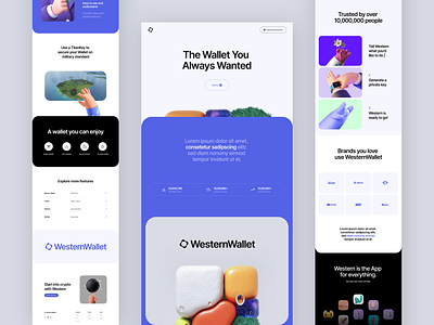 Western Wallet Website design figma homepage minimalism ui user interface ux uxui web design webflow website website design