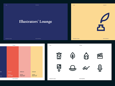 Illustrators' Lounge Brand Guidelines branding guidelines logo