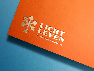 Licht Leven - Church Logo brand identity design branding church creative logo dutch faith god gold jesus jezus life light logo logo mockup netherlands royal tree tree of life