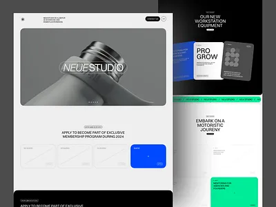 NeueStudio - Landingpage ui design