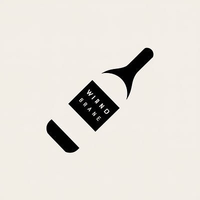 Wine Bottle Logo logo