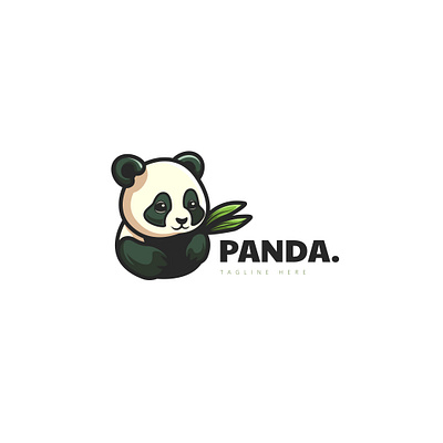 Panda Logo animal asia character leaf logo animal logo mascot logo panda mascot panda