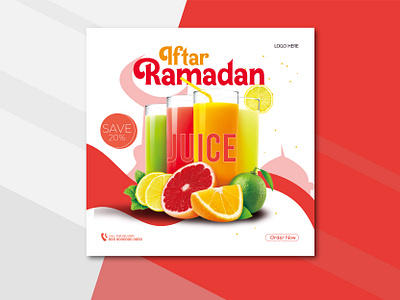 Ramadan Juice Social Media Post fb poster instagram post juice juice poster post ramadan juice ramadan juice social media post ramadan post