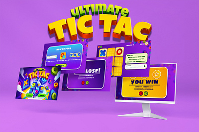 ULTIMATE TIC TAC GAME UI/UX design graphic design ui ux