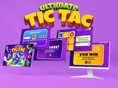 ULTIMATE TIC TAC GAME UI/UX design graphic design ui ux