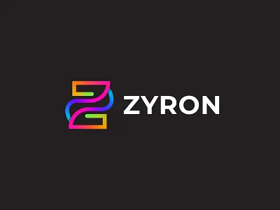 ZYRON logo and brand identity design brand identity branding business logo design creative logo design flat flat logo icon logos minimalist modern logo design modern z logo design professional logo design z logo design