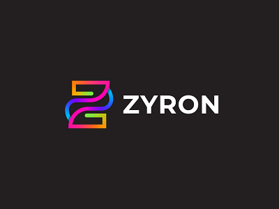 ZYRON logo and brand identity design brand identity branding business logo design creative logo design flat flat logo icon logos minimalist modern logo design modern z logo design professional logo design z logo design